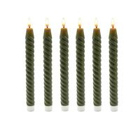 Relaxdays Lot de 6 bougies LED en cire