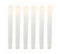 Relaxdays Lot de 6 bougies LED en cire