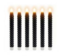 Relaxdays Lot de 6 bougies LED en cire