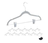 Relaxdays Lot de 60 cintres gris