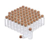 Relaxdays Lot de 60 flacons en verre avec bouchon
