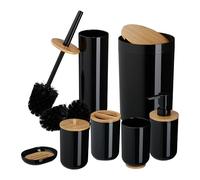 Relaxdays Lot de 7 accessoires de salle de bain