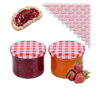 Relaxdays Lot de 75 bocaux hermétiques 220 ML, Couvercle Twist-Off, conservent et confitures, Transparents, 6.5x8.5x8.5