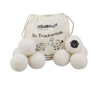 Relaxdays Lot de 8 balles de séchage en laine
