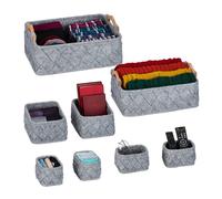 Relaxdays Lot de 8 paniers de rangement