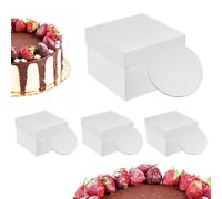 Relaxdays Lot de boîtes à gâteaux avec supports
