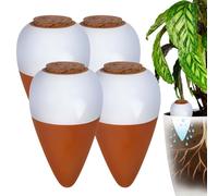 Relaxdays Lot de cônes terre cuite bouchon 350 ml