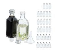 Relaxdays Lot de mini bouteilles 50 ml