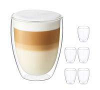 Relaxdays Lot de tasses à latte macchiato