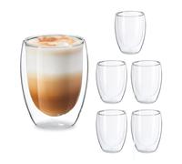 Relaxdays Lot de tasses à latte macchiato