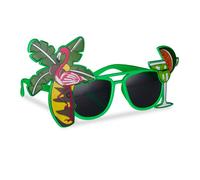 Relaxdays Lunettes déguisement cocktail & palmier