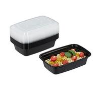 Relaxdays 10x meal prep containers 1 compartiment