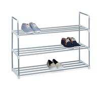 Relaxdays Meuble à chaussures 3 étages en lot de 3