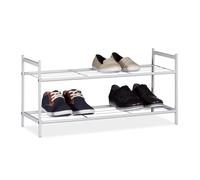 Relaxdays Meuble à chaussures SANDRA 2 étages