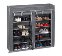 Relaxdays Meuble à chaussures tissu