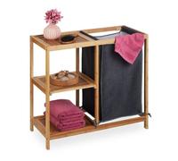 Relaxdays Meuble à linge en bambou