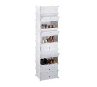 Relaxdays Meuble chaussures rangement 10 casiers