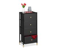 Relaxdays Commode avec 4 tiroirs