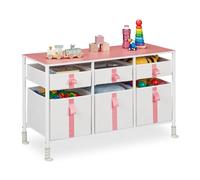 Relaxdays Meuble de rangement enfants 6 tiroirs