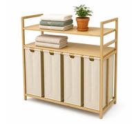 Relaxdays Meuble de tri avec 4 paniers