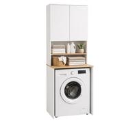 Relaxdays Meuble lave-linge 2 portes