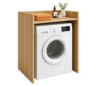 Relaxdays Meuble sur Lave-Linge, étagère au-Dessus Lave-Linge/sèche-Linge, H x L x P 97 x 66 x 61 cm, Marron Clair