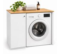 Relaxdays Meuble lave-linge avec panier