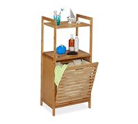 Relaxdays Meuble panier à linge en bambou