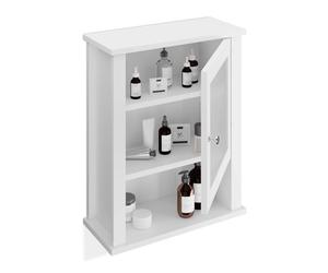 Relaxdays Meuble salle de bain suspendu avec porte