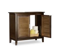 Relaxdays Meuble sous lavabo marron