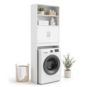 Relaxdays Meuble sur lave-linge 2 portes