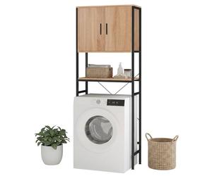 Relaxdays Meuble sur lave-linge 2 portes