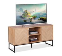 Relaxdays Meuble TV au design rétro
