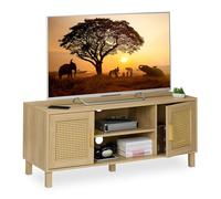 Relaxdays Meuble TV en rotin