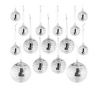 Relaxdays Lot de 15 mini boules disco