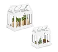 Relaxdays Mini serre intérieur en lot de 2