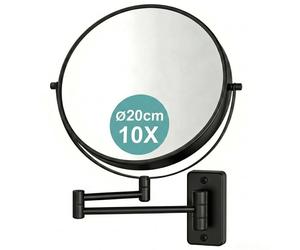 Relaxdays Miroir de maquillage mural 10x
