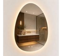 Relaxdays Miroir LED & antibuée
