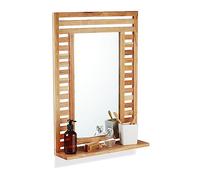 Relaxdays Miroir mural avec surface de rangement
