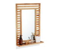 Relaxdays Miroir mural avec surface de rangement