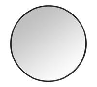 Relaxdays Miroir Rond, Ø 70 cm, avec Cadre, Miroir Mural pour Couloir, Salle de Bain, Salon, Couloir à Suspendre, Noir
