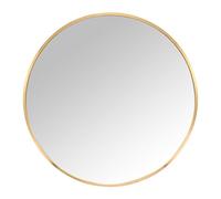 Relaxdays Miroir Rond, Ø 70 cm, avec Cadre, Miroir Mural pour Couloir, Salle de Bain, Salon, Couloir à Suspendre, doré