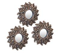 Relaxdays Miroir soleil en lot de 3