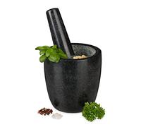 Relaxdays Mortier en granit avec pilon long
