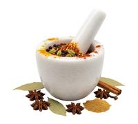 Relaxdays Mortier en marbre avec pilon