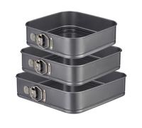 Relaxdays Moule carré à charnière Set de 3