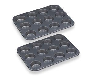 Relaxdays Moule muffin x12 en lot de 16