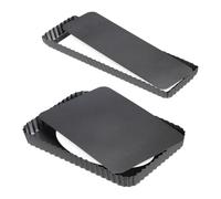 Relaxdays Moule tarte rectangulaire en lot de 2