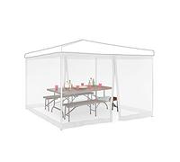 Relaxdays Moustiquaire pergola blanche 3 x 3 m