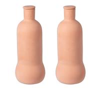 Relaxdays Ollas en Terre Cuite, Lot de 2, 1 l, arrosage racinaire, Serre, Potager surélevé, Moins d'eau, 26x9x9 cm